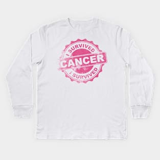I survived Cancer Kids Long Sleeve T-Shirt